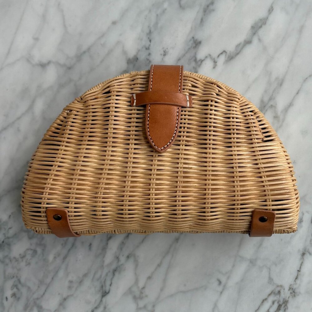J Crew Wicker Clutch